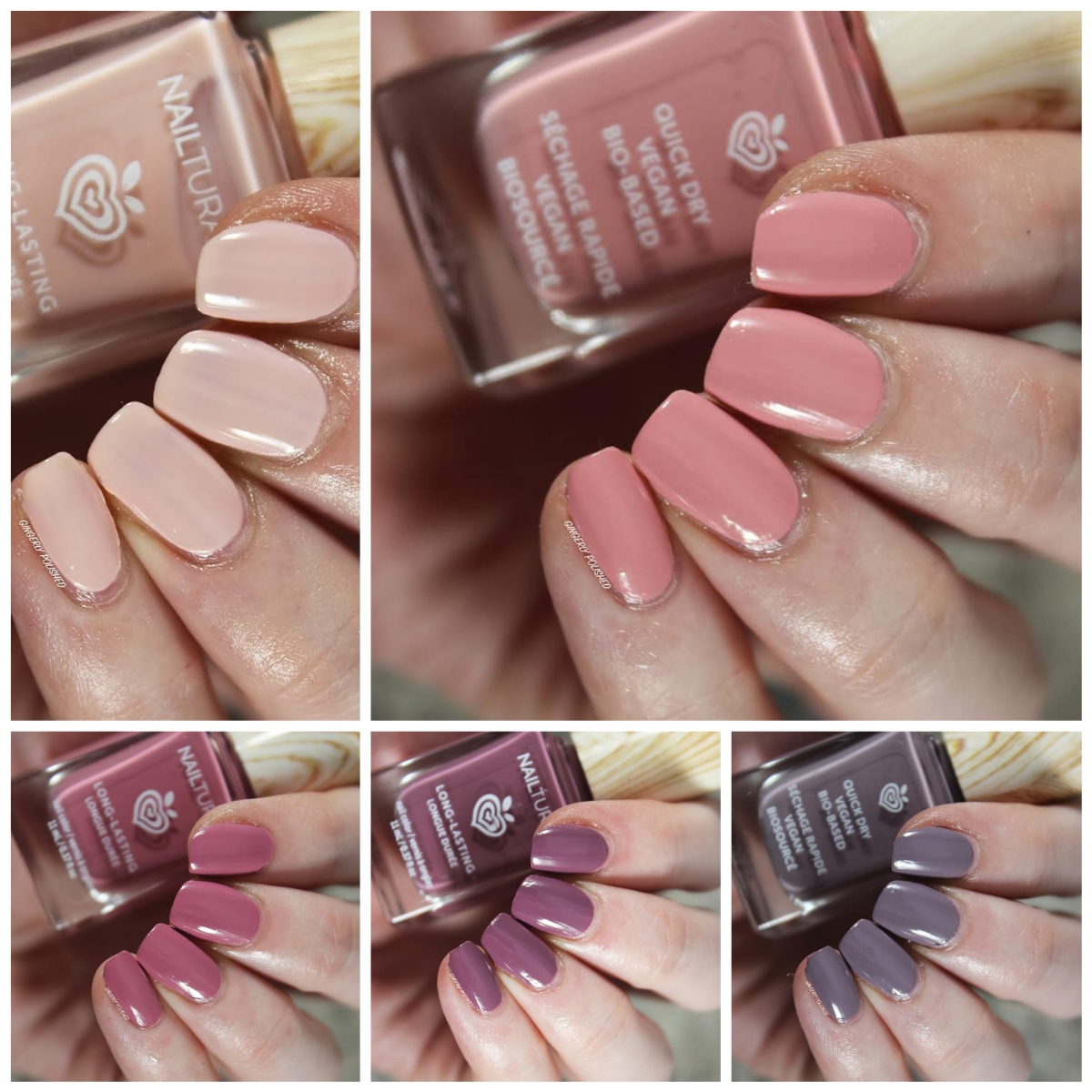 Nailtural Malibu Collection – & POLISHED Swatches – Review GINGERLY